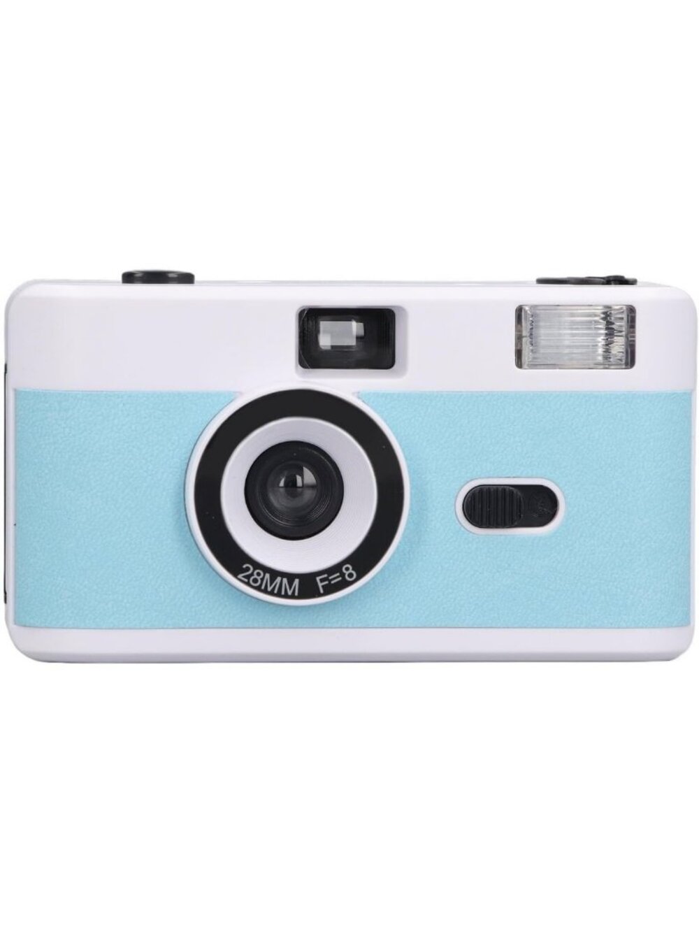 Vintage 35mm Reusable Film Camera with Flash - Supports Color & B&W Film